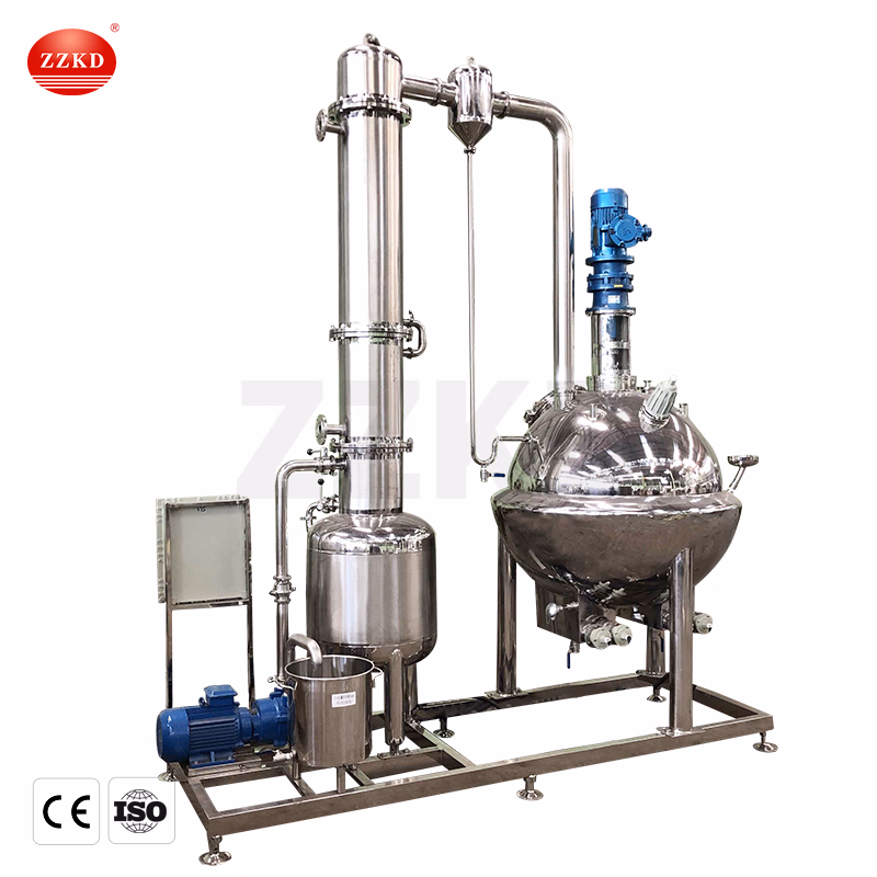 Pharmacy Hemp Essential Oil Extractor Herb Tea Ethanol Extraction Machine Vacuum Concentrator