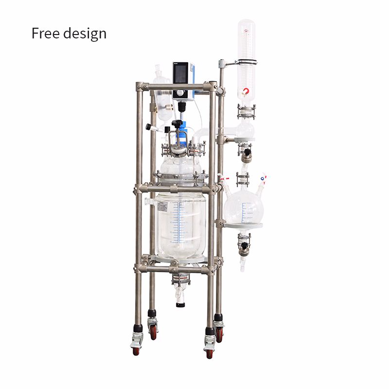 Premium Industrial Double-Layer Glass Reactor for Chemical Applications