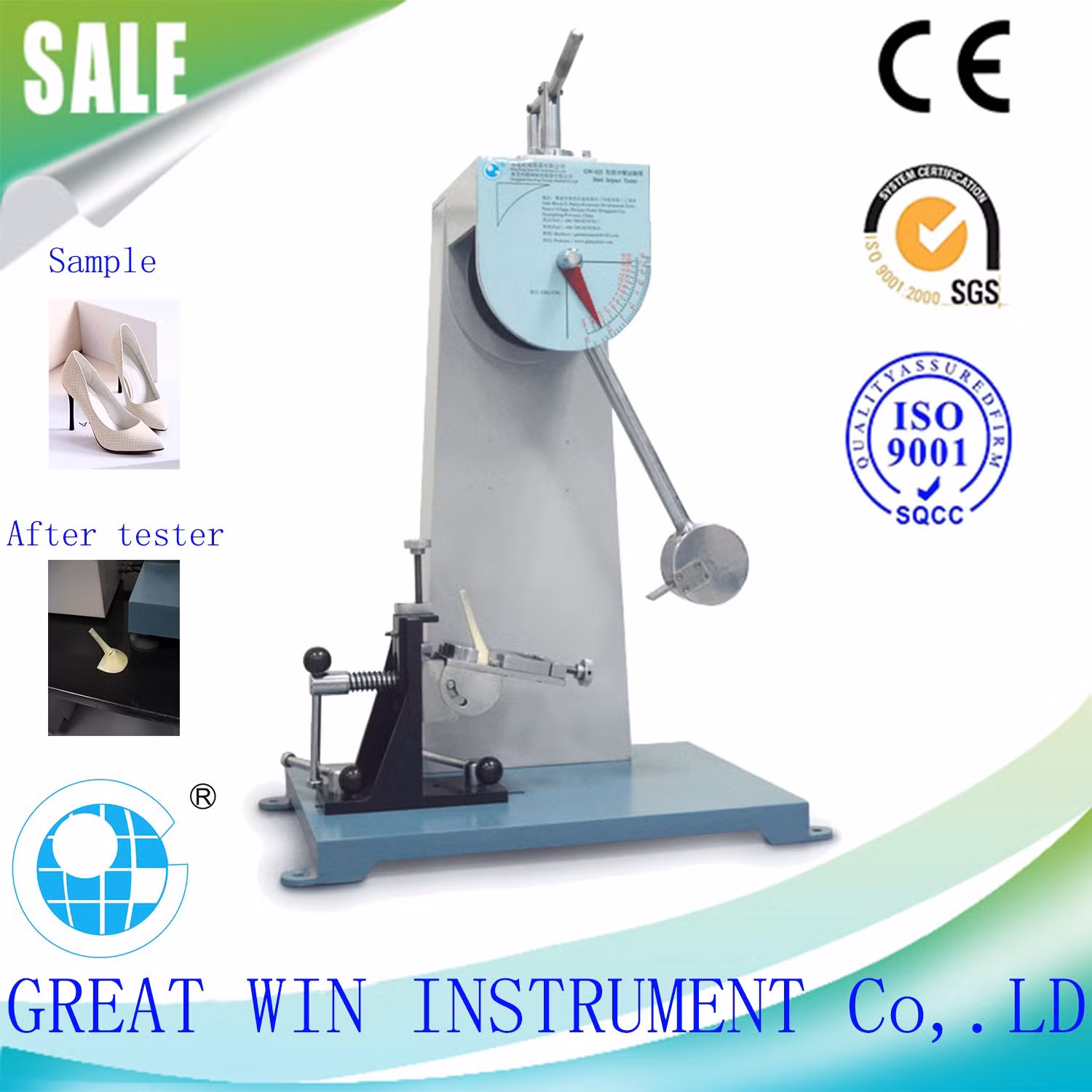 Heel Impact Tester for Shoe Evaluation