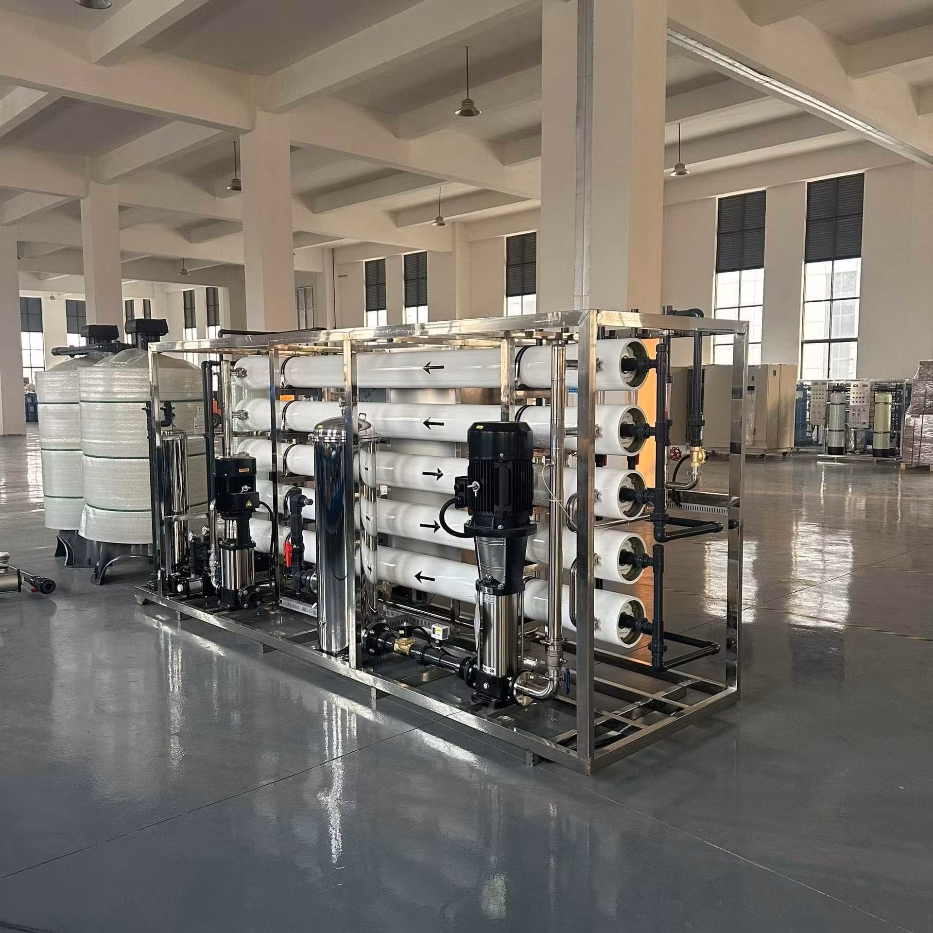 100m3h High-Efficiency Reverse Osmosis Water Filter Machine for School Drinking Water Treatment