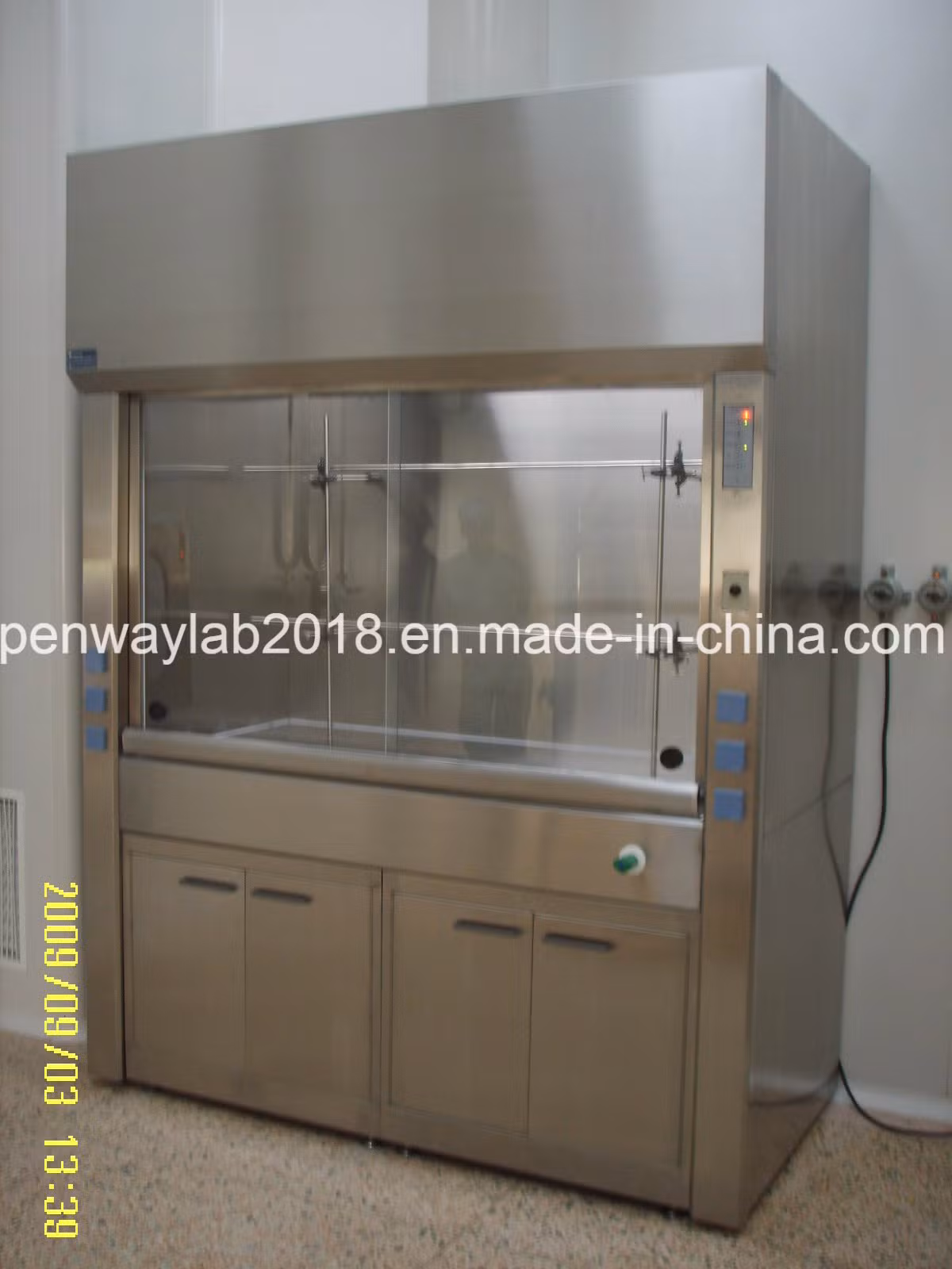 School Lab Chemical Fume Hood with Exhaust Fan