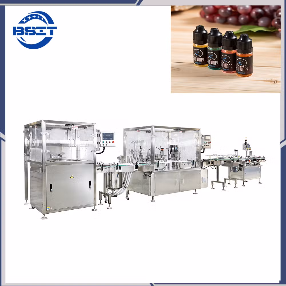 Hot Sale E-Cigarette Glass Bottle Liquid Filling Capping Machine