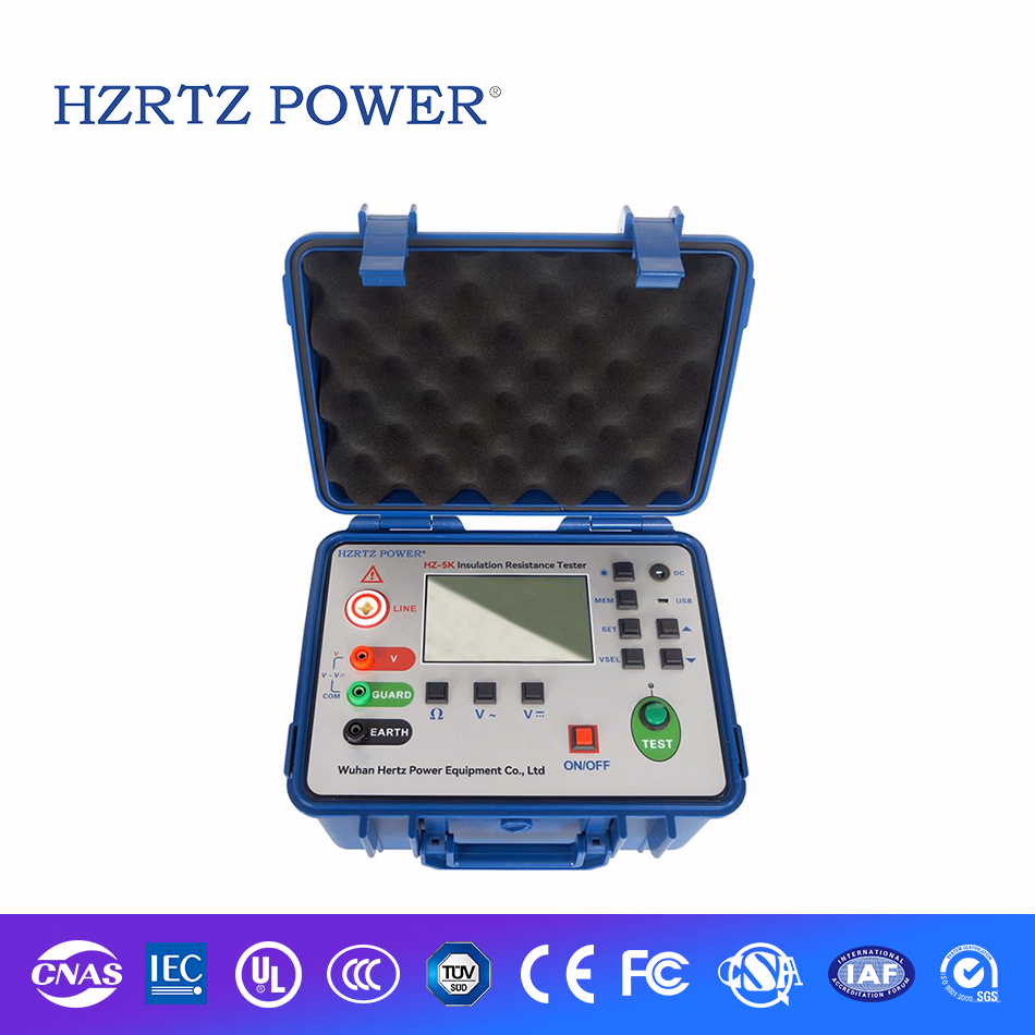 Hz-5K Hertz 5000V Megger 10kv Capacity Insulation Resistance Tester with Pi and Dar