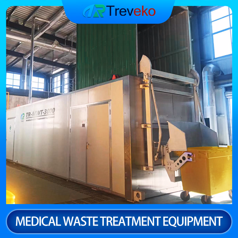 Highly Efficient Stationary Microwave Sterilization Equipment for Medical Instrument Waste Treatment