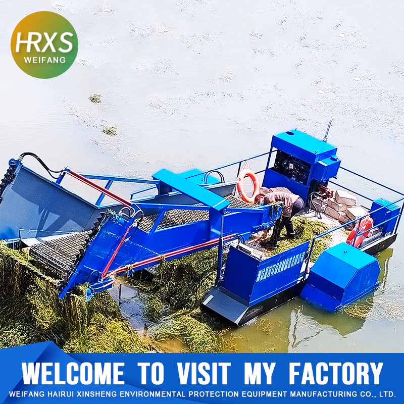 3500m2/H Diesel Engine Aquatic Weed Collection Boat for Cleaning Rivers/Lakes in Mexico/Brazil