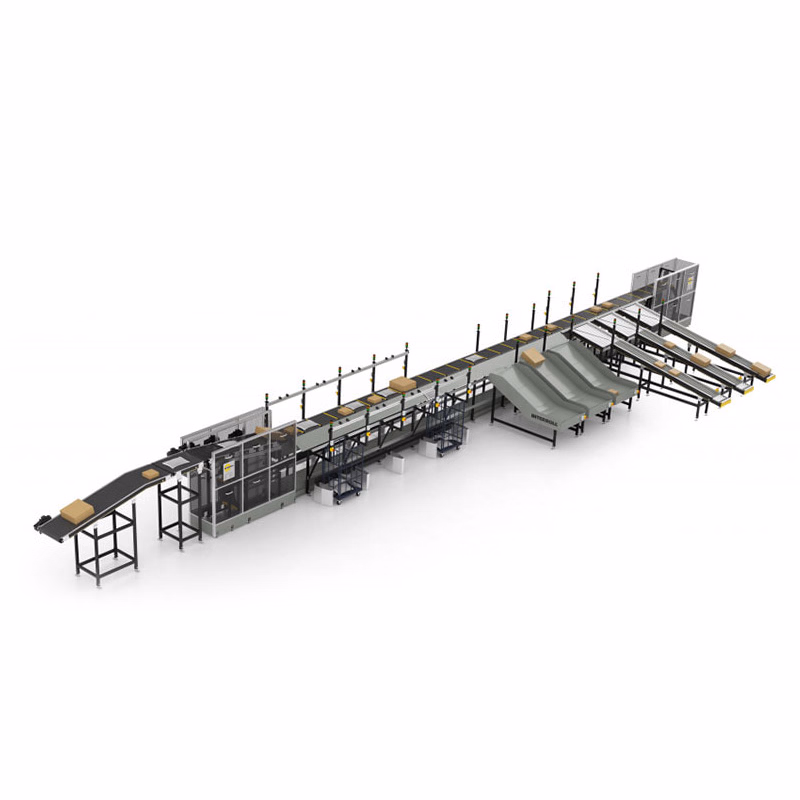 High Efficiency Electric Wheel Sorter Belt Conveyor Parcel Packing Box Sorting Equipment