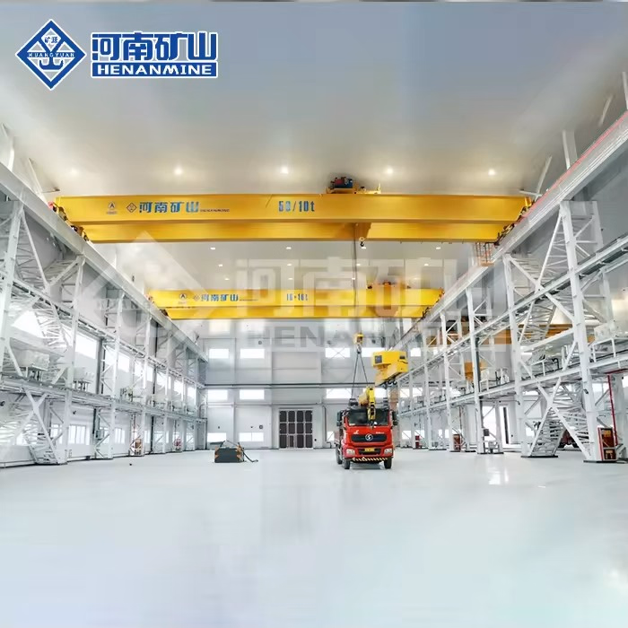 Remote Control Travelling Double Girder Overhead Bridge Crane