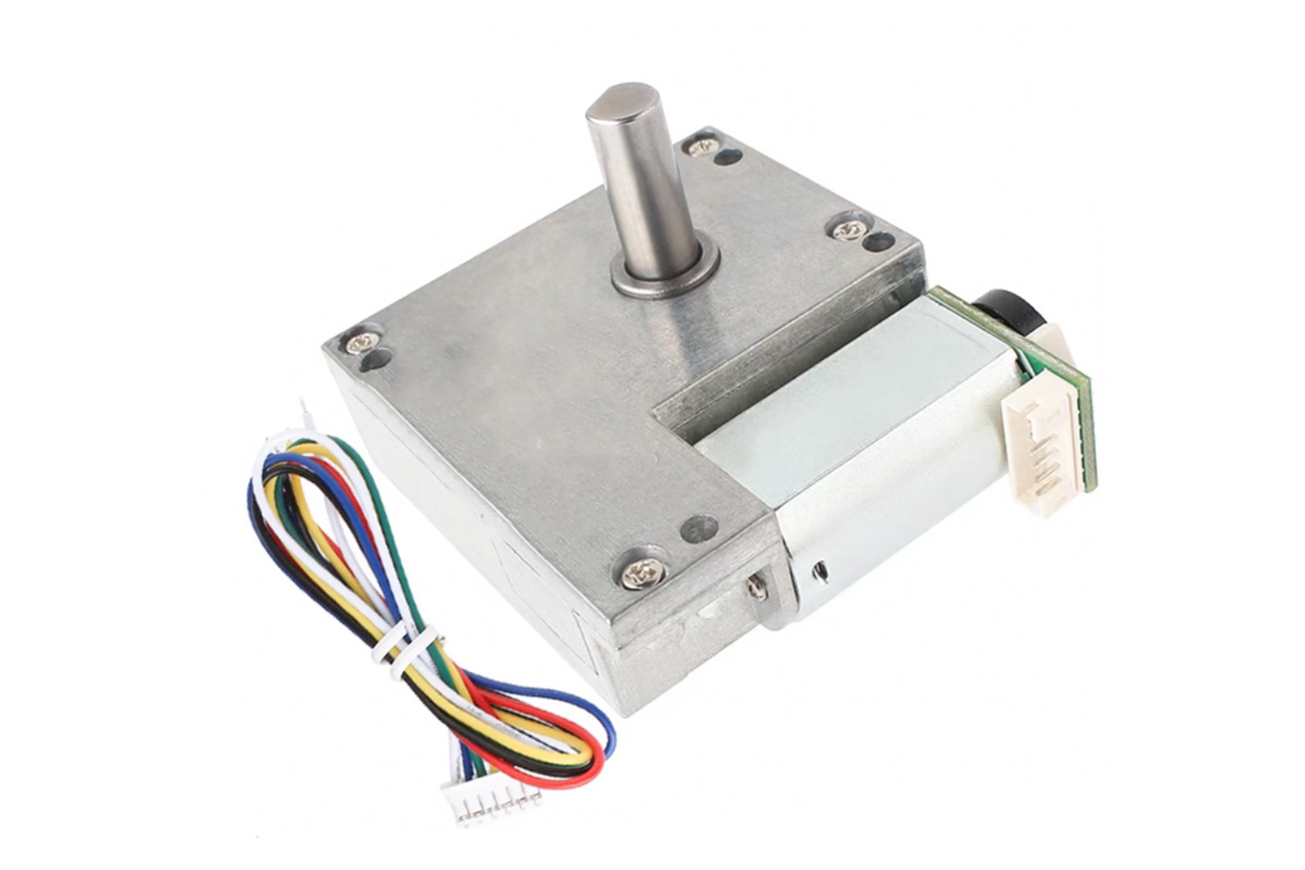 20mm 6V 12V Flat Worm Gear Motor with Encoder Self-locking Model NFP-GF5560-180-EN