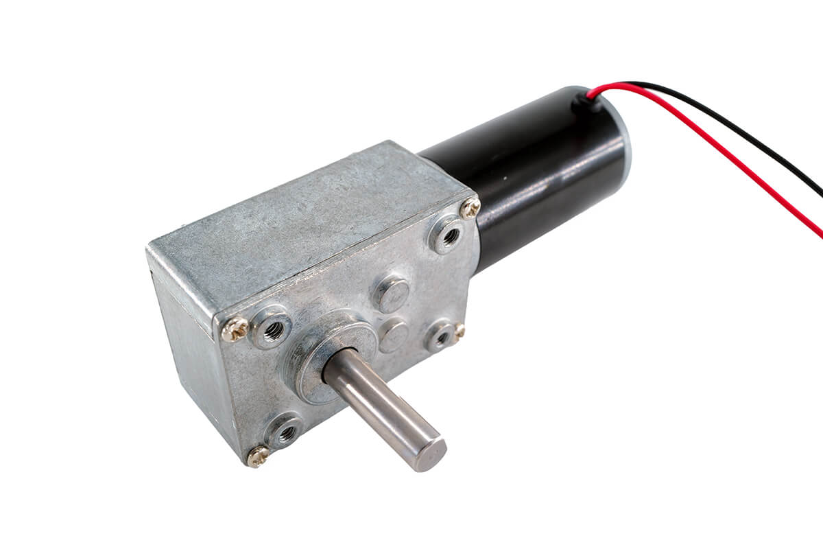 31mm 12V 40RPM DC Worm Geared Motor 8mm Shaft 15. Kg.cm Model NFP-5840-31ZYS-S-1240