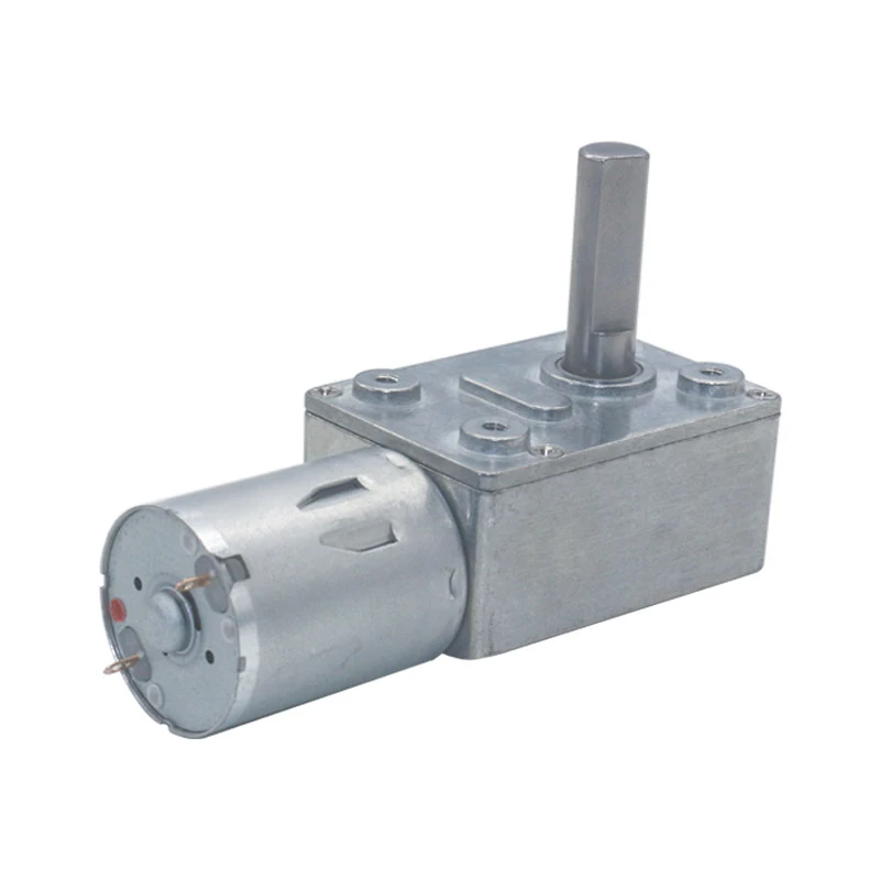 Low RPM Speed DC Worm Gear Motors 2RPM M8 Type D Shaft Reversible