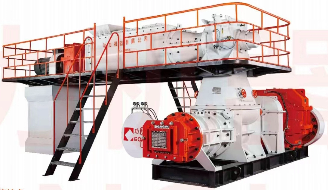 JZK Series 2 Stage Vacuum Extruder For Building Materials 26,000-38,000 Blocks/H