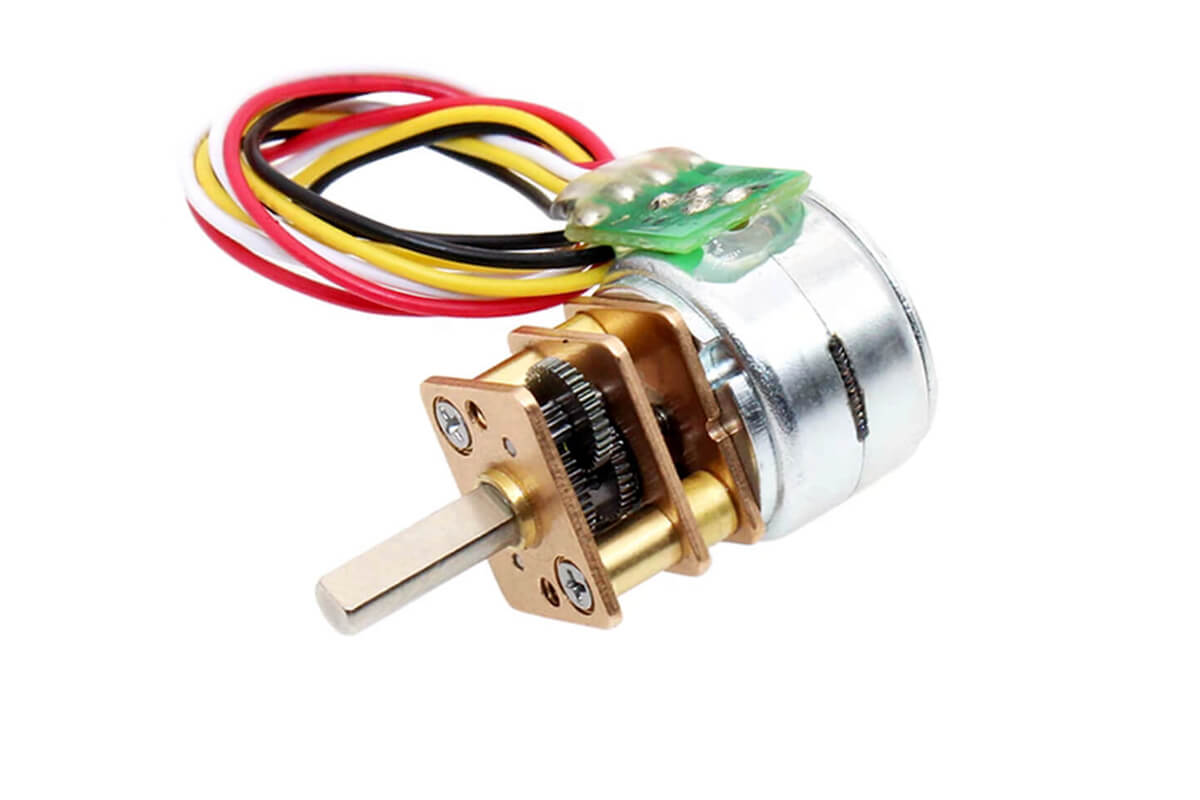 5V DC Brushless Stepper Motor with Gearbox Model NFP-GM12-15BY-WP