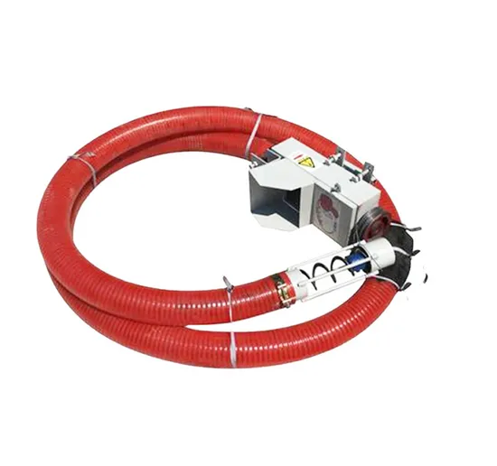 Mini Size Corn Grain Suction Machine Flexible Pipe Screw Conveyor - Flexible Screw Conveyor and Red