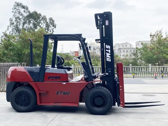 Stma 7 Ton 8 Ton Diesel Forklift Truck with Container Mast Optional Colors Carretlla Elevadora - 8 T