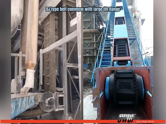 DJ800 Type Series Belt Conveyor with Large Tilt Flange - Conveyor and Belt Conveyor