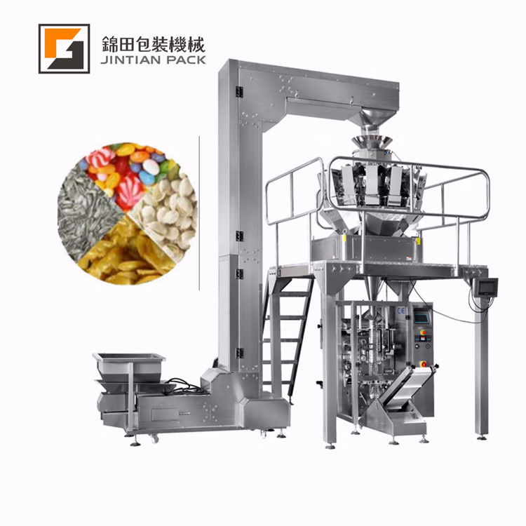 Factory Price Packing Potato Chips, Corn Snack Food Packaging Machine with Multihead Weigher