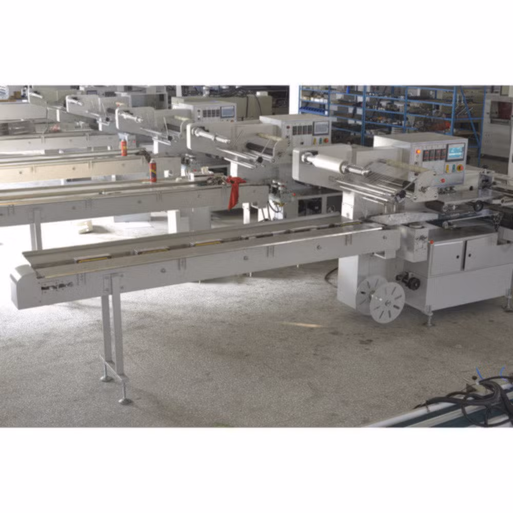 Shockproof and Scratch-Resistant Fs-590 Flow Pack Carbon Steel Automatic Cosmetic Bottle Shrink Wrap Machine