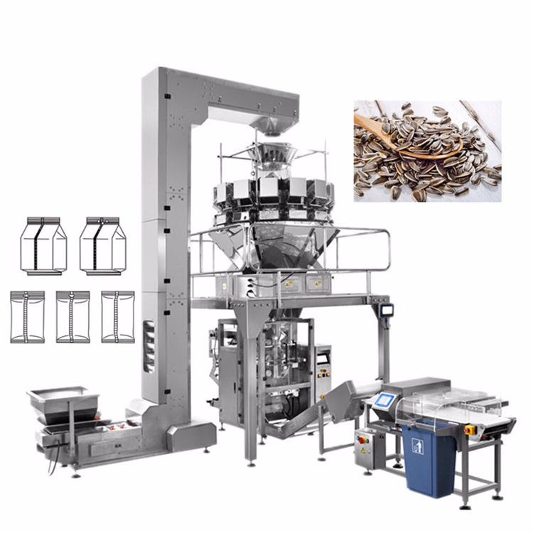High Speed Jt-520 Packing Multi-Head Weighing System Automatic 10/14 Heads Weigher Packaging Machine
