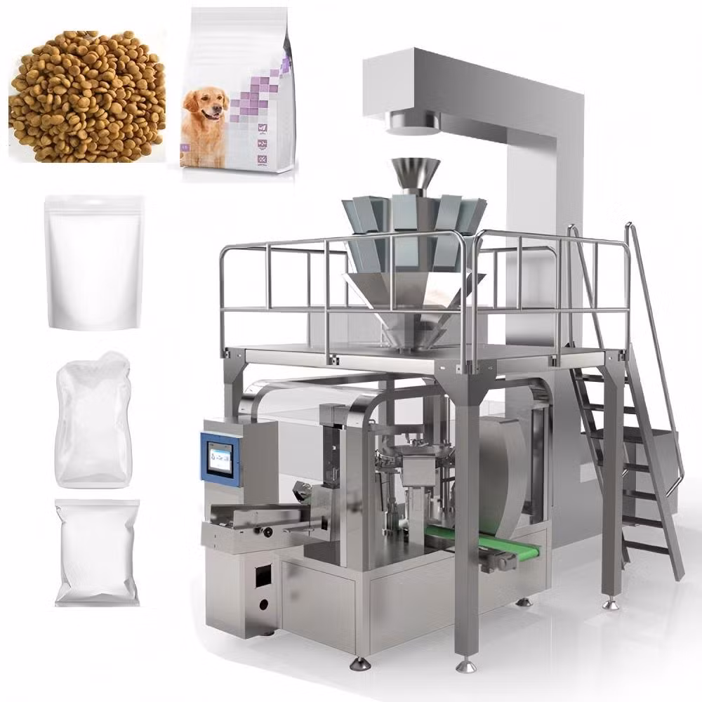 High Efficiency Fully Automatic Zipper Pouch Packaging Machine for Pet Food