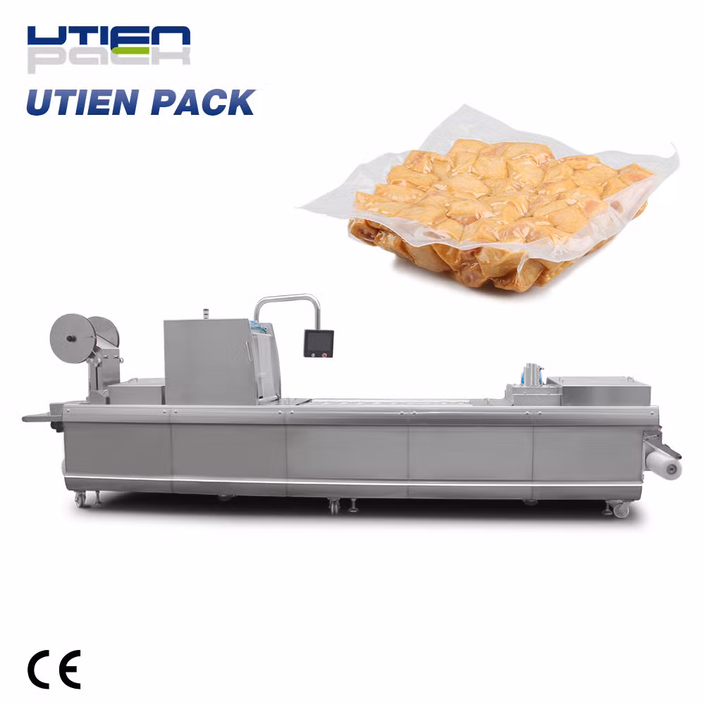 Dzl-420r Multi-Function Food Vacuum Thermoform Pack Machine, Sealing Packing Machine with Printer