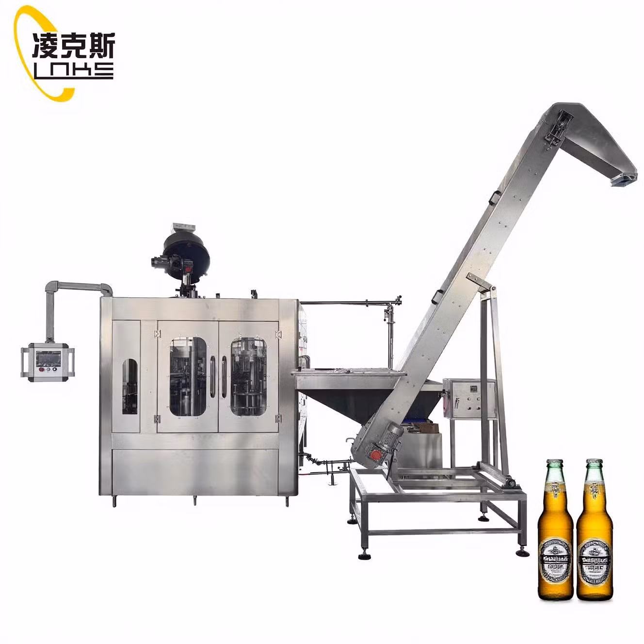 High-Speed Beer Filling Line with 14 Washing 12 Filling 5 Capping Heads