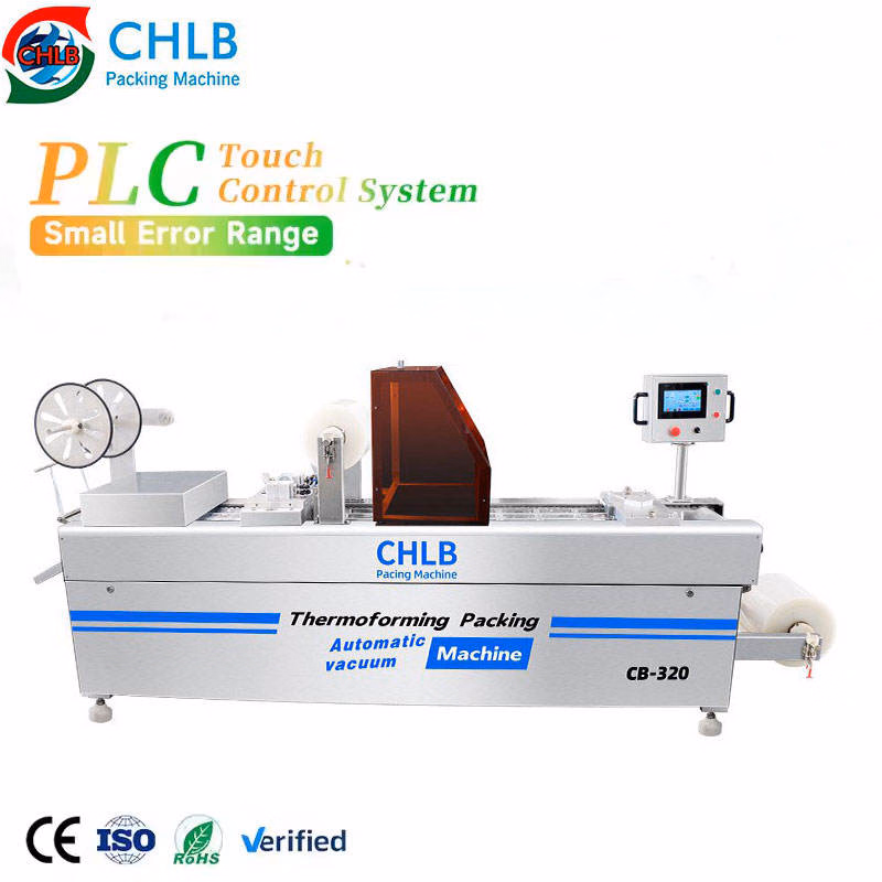 High Efficiency Thermoforming Automatic Vacuum Machine Stretch Film for Pouch for Frozen Fish Meat Salmon Cheese Chemical