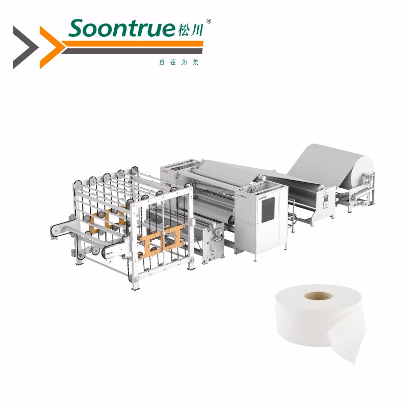 Economical Toilet Paper Kitchen Towel Making Machine with Integrated Rewinder and Cutter Toilet Paper Roll Making Machine