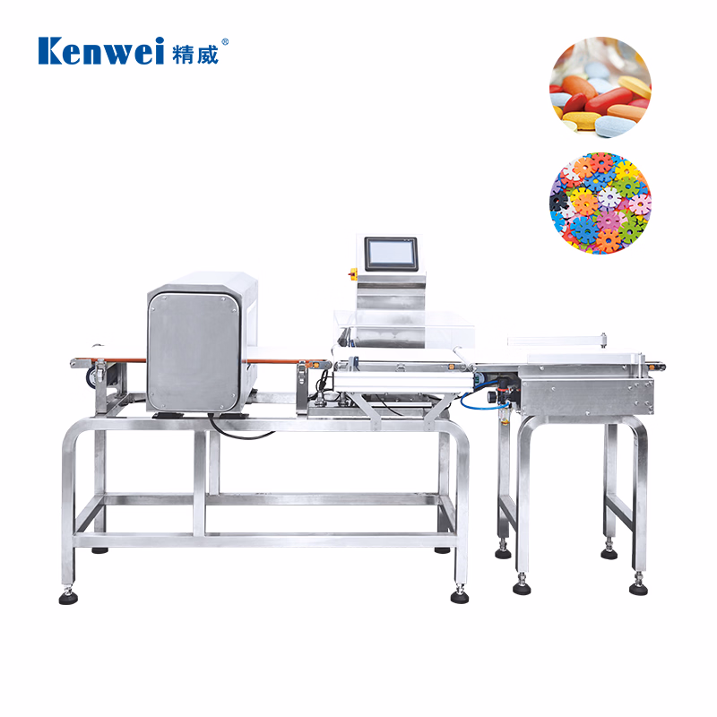 Automatic Conveyor Belt Weight Sorter Food Packaging Machine Processing Metal Detector with Check Weigher Machine Work for Food Industry