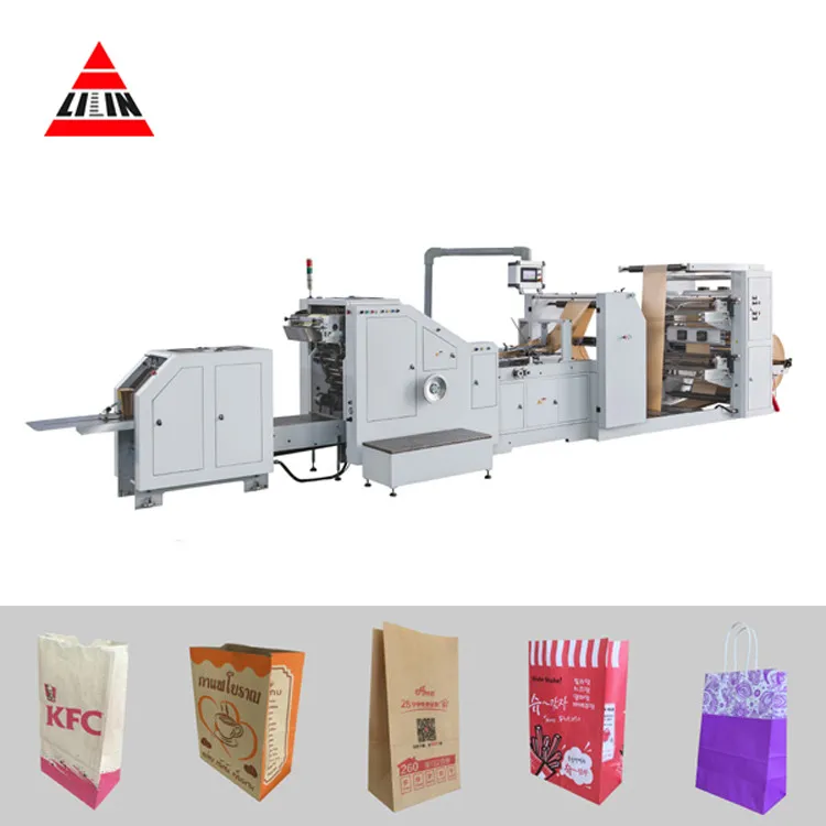 Automatic Paper Shopping Bag Making Machine Customized Bag Size Water In K Ink Ideal for Retail Packaging and Paper Bags