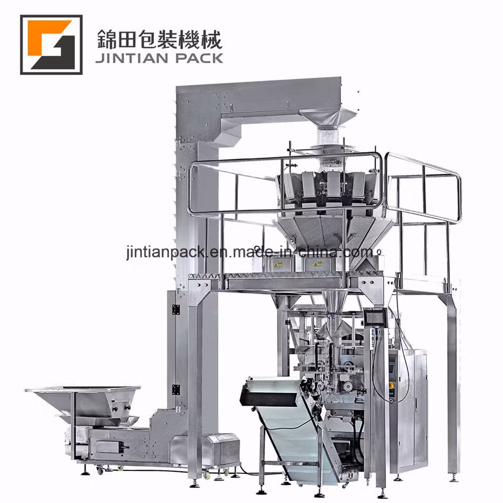 Automatic Snack Potato Chips Pistachio Nuts Popcorn Puffed Food Packing Machine