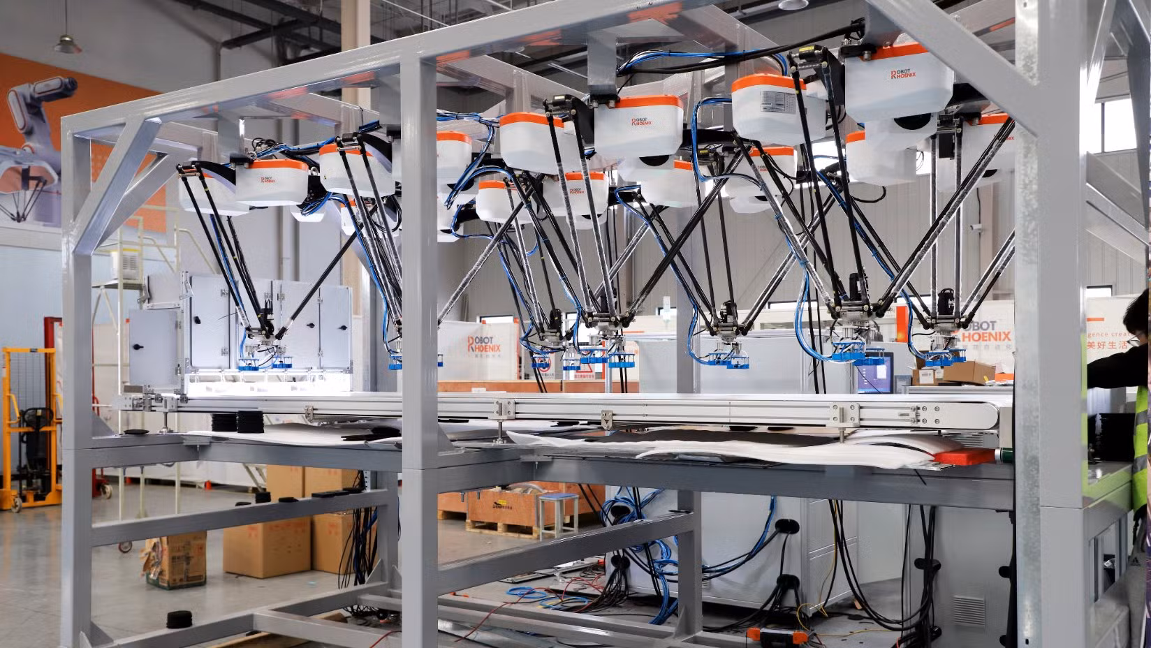 Multi-Arm Collaborative Industrial Mosquito Coil Automatic Pick and Place Delta Robot Packaging Machine
