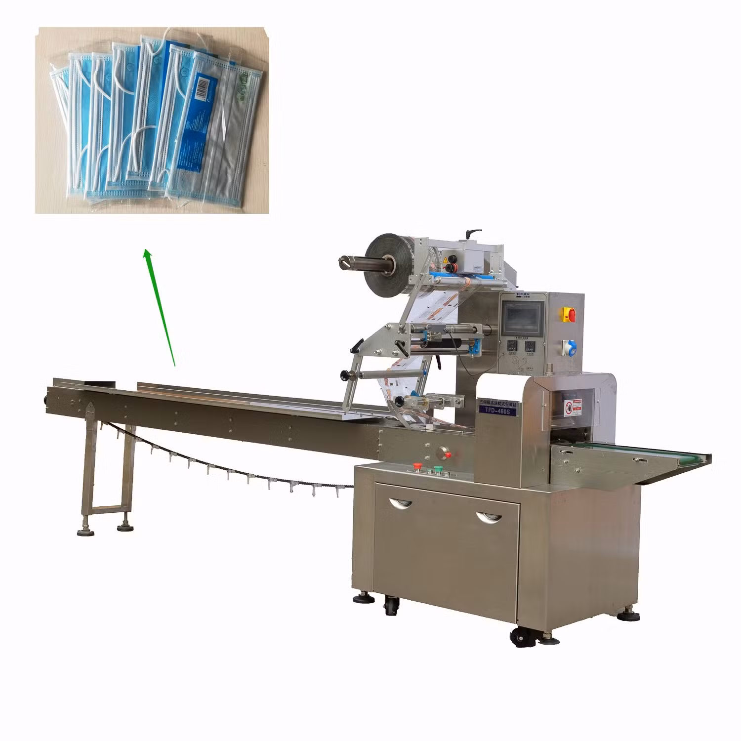 Mask Packing Machine Flow Wrapping Packing Machine