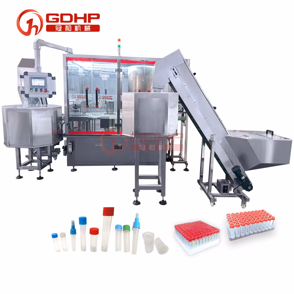 Automatic High Speed GMP Ivd Sampling Tube Liquid Bottling Filling Capping Labeling Manufacturing Machine with Peristaltic Pump
