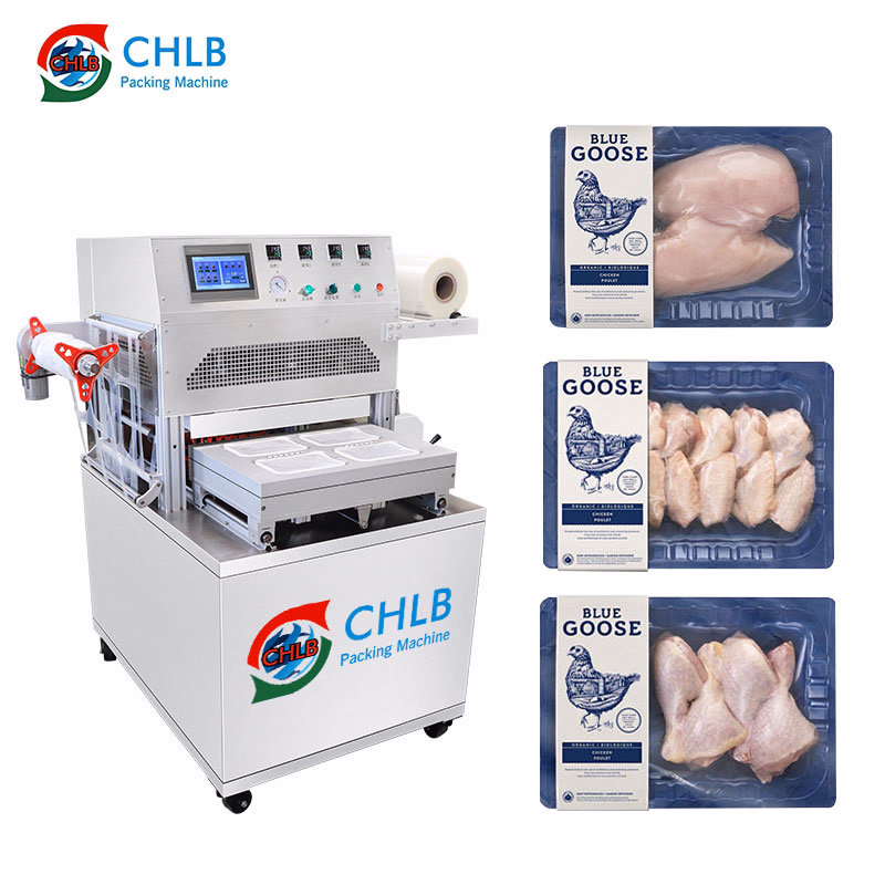 Hualian Meat Tray and Map Vacuum Skin Sealer Packaging Machine for Food Packing Storage
