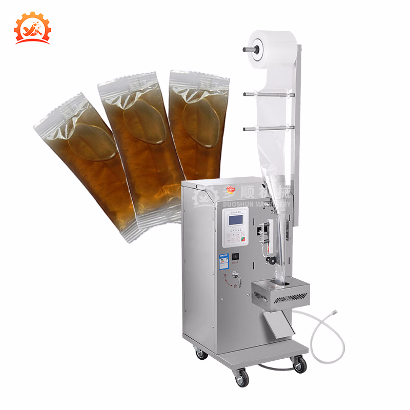 Small Automatic Vertical Liquid Oil Juice Sauce Sachet Packing Machine