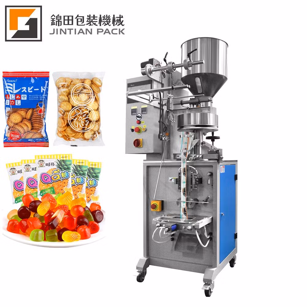 Automatic Small Food Sugar Filling Snacks Bag Sachet Pouch Granule Popcorn Bean Rice Candy Packing Machine