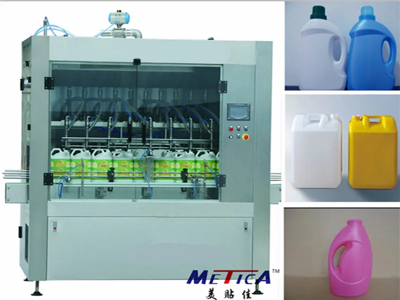 PLC Controlled Automatic Bottle Filling Equipment Automatic Bottle Filler