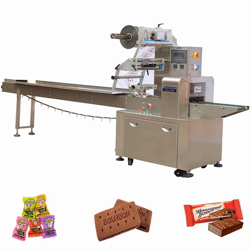 Pillow Type Plastic Film Flow Wrapping Machine for Cheese