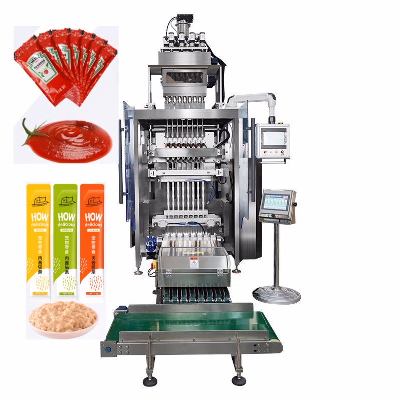 Automatic Multi Column Curry Chili Spices Seasoning Instant Coffee Protein Powder Tea Stick Sachet Filling Packaging Packing Machine