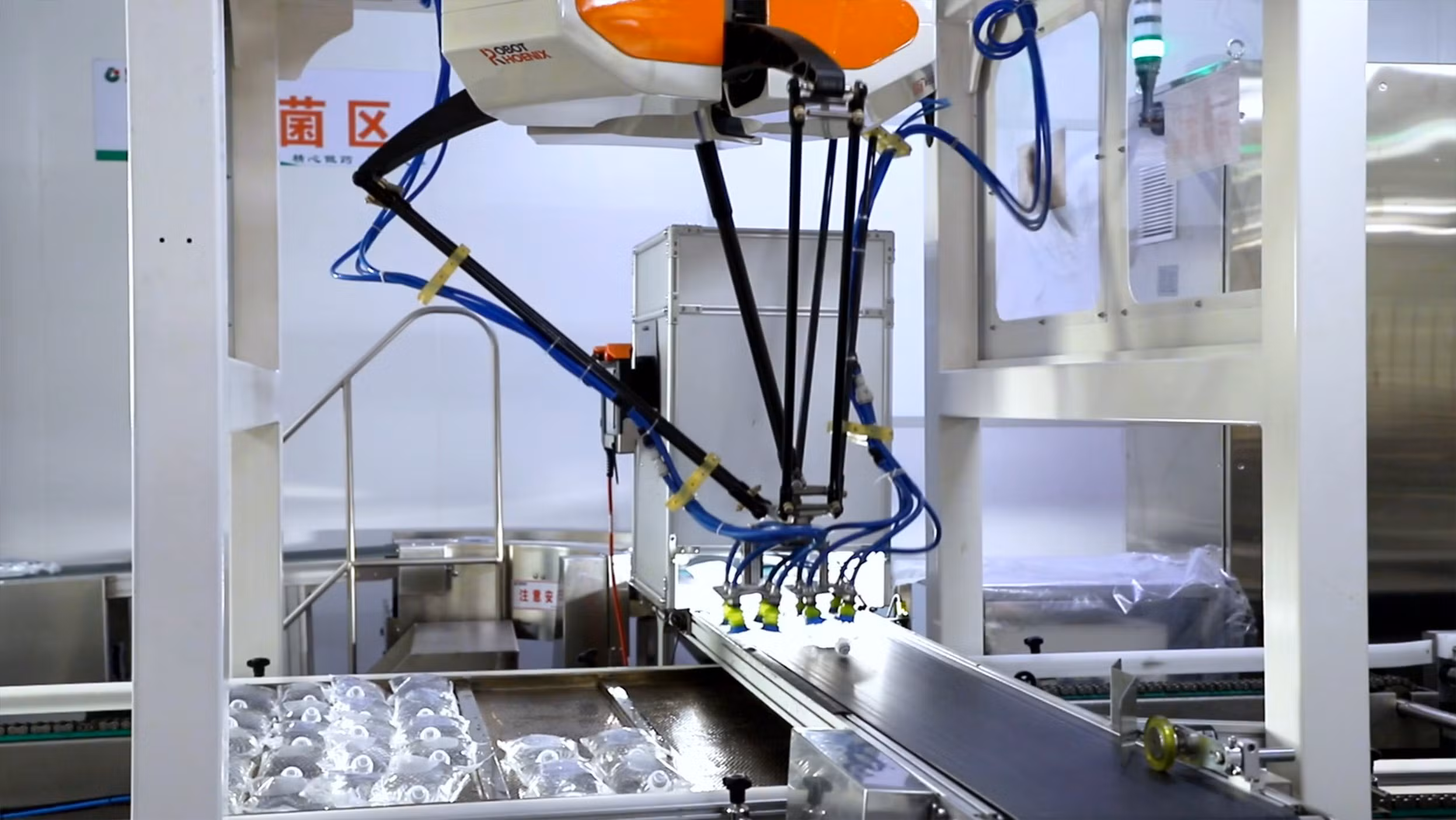 Robotic Packing Machine Packing Line Delta Robot for Pouch Bags Automatic Electric Cans Bottles Food Packaging