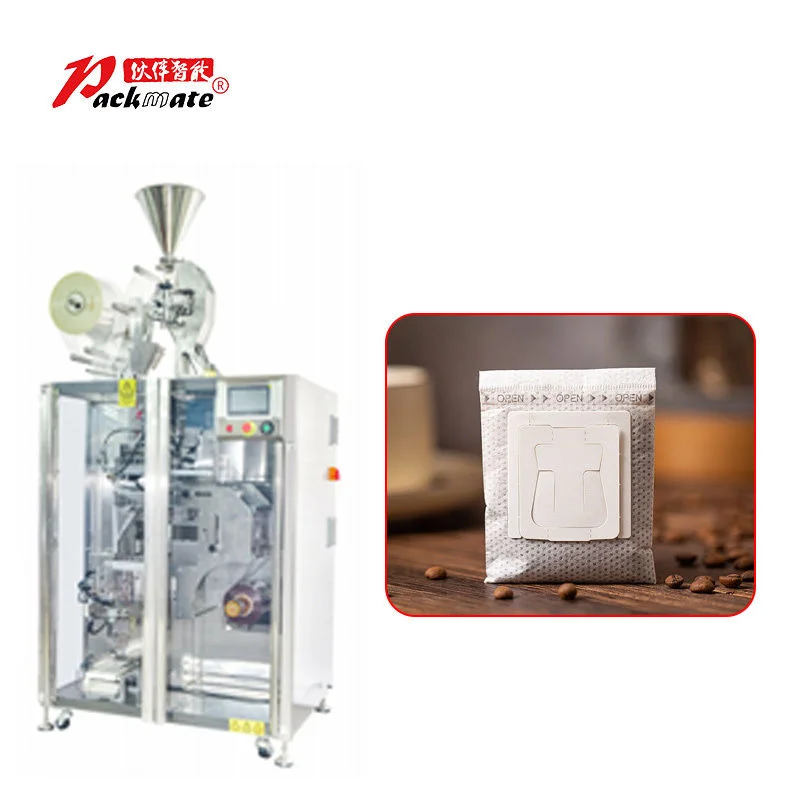 Factory Price Drip Coffee Bag Sachet Packer Back Seal Four Sides Seal Vertical Form Fill Seal Packing Machine | Packmate Machinery