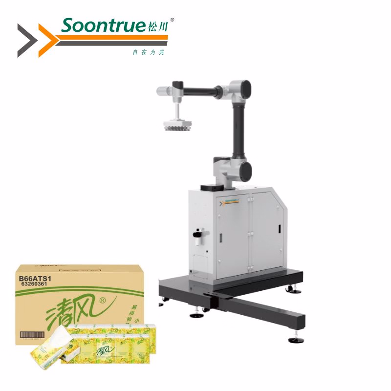 Automatic Collaborative Robot Machine-Stable Performance for Household Paper and Food Multi-Box Stacking Robot -Flexible for Different Case Types