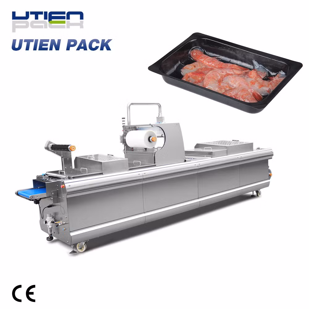 State-of-Art Vacuum Skin Packing Packaging Machine for Fish Fillet Steak Portion Salmon Tuna Shrimp Lobster Crab