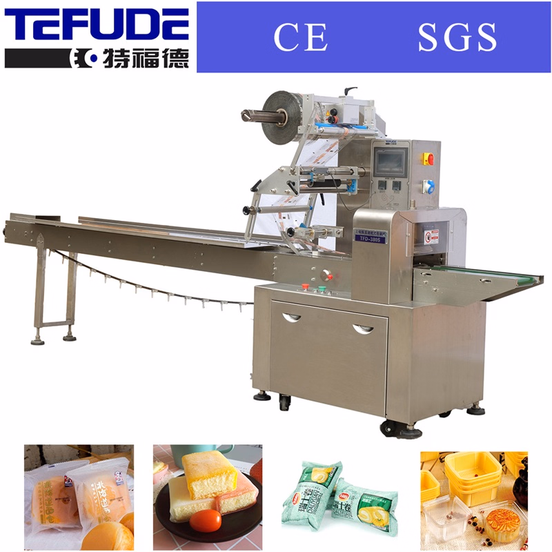 Food Automatic Horizontal Flow Wrapper Machine Tfd-480s