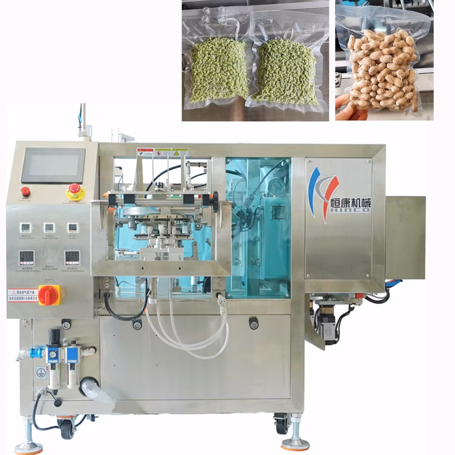 Price Factory Pickled Food Nuts Snacks Rotary Vacuum Packing Packaging Machine Machinery with Sauce Filling
