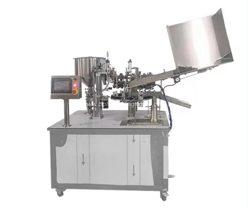 Aluminium Metal Tube Filling Sealing Machine For Liquid Paste Cream Glue