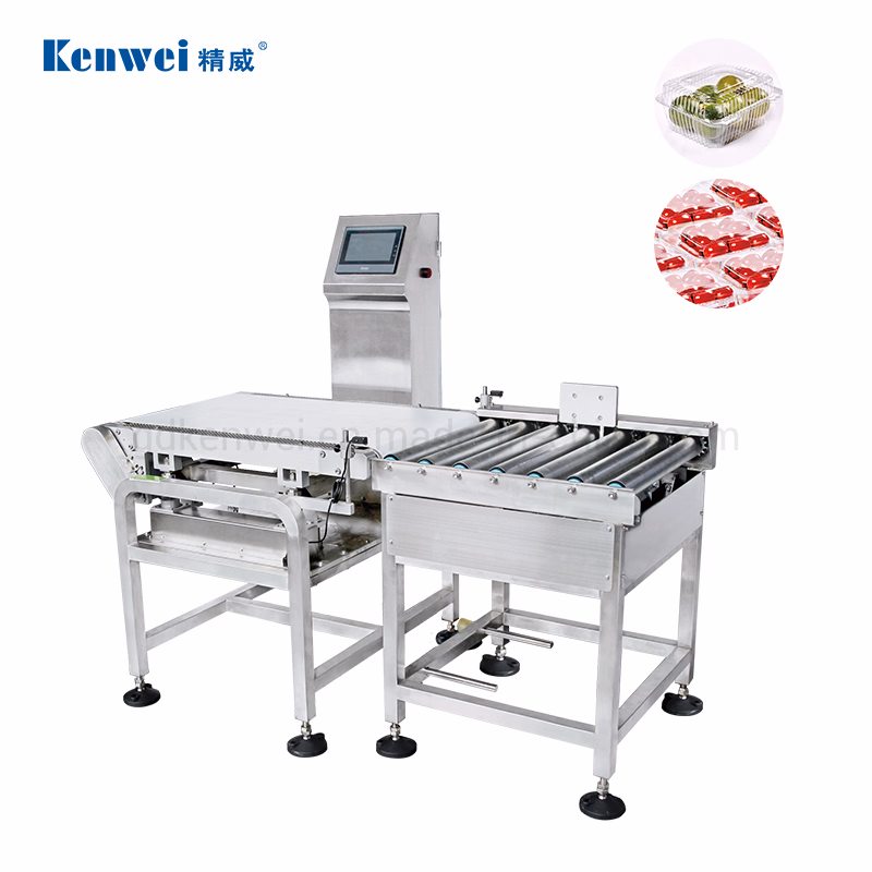 Automatic Weight Sorting Machine Checkweigher Food Check Weigher Machine with Roller Conveyor for Checking 30kg Box Bags Price