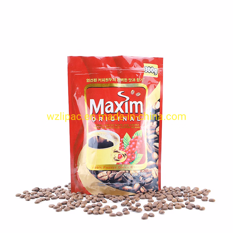 Private Label Bolsa Cafe coffee Packing Bags 250 Vacuum Seal Coffee Bag Zip Package Custom Printed