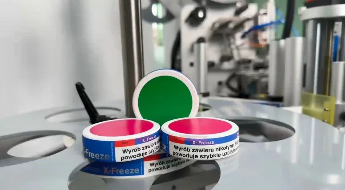Automatic Vertical High Speed Round Side And Top / Bottom Of Round Bottle Labeling Machine | Packmate Machinery