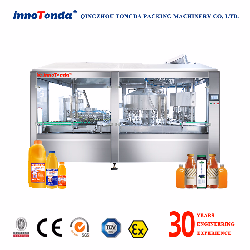 Fully Automatic Filling and Capping Machine Suitable for Fruit Juice, Soft Drinks, Yogurt Beverages, Mineral Water, and Wine